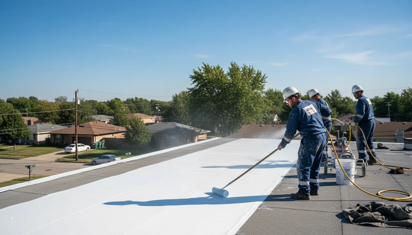 Commercial roof coating in Massapequa Park, NY near me